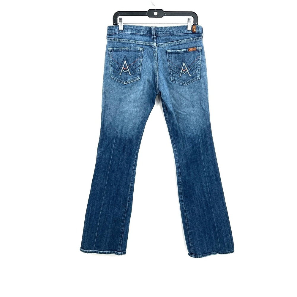 7 For All Mankind 7FAMK reto Y2k low mid rise flare Jeans‎ denim blue 30